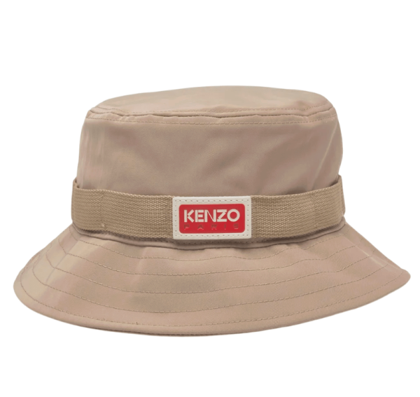 Kenzo Logo-print bucket hat - Beige