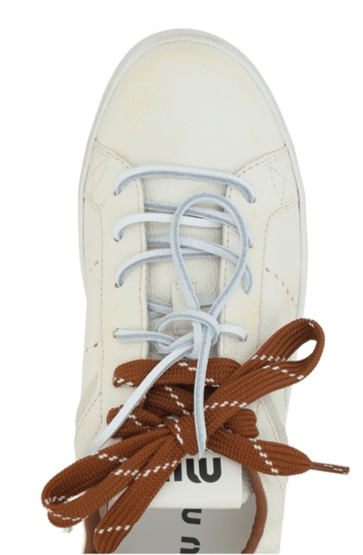 MIU MIU CALF LEATHER SNEAKERS