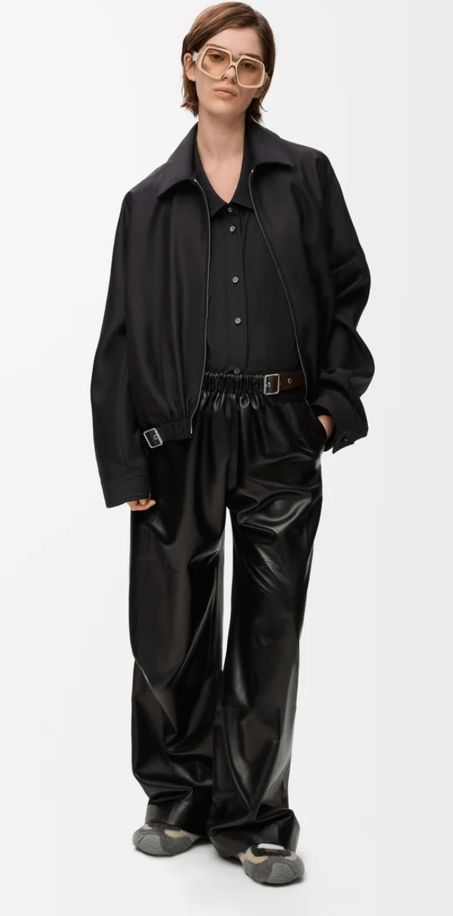 LOEWE Belted Zip Jacket Black 