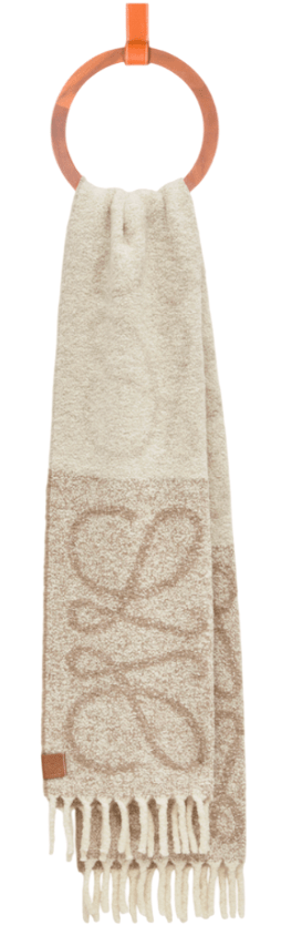 Anagram scarf in alpaca and wool