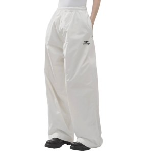  BALENCIAGA 3B SPORTS ICON TRACKSUIT PANTS - WHITE 