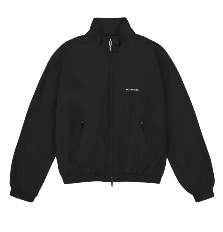 Balenciaga Jacket With Logo in Black