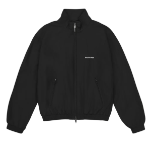 Balenciaga Jacket With Logo in Black