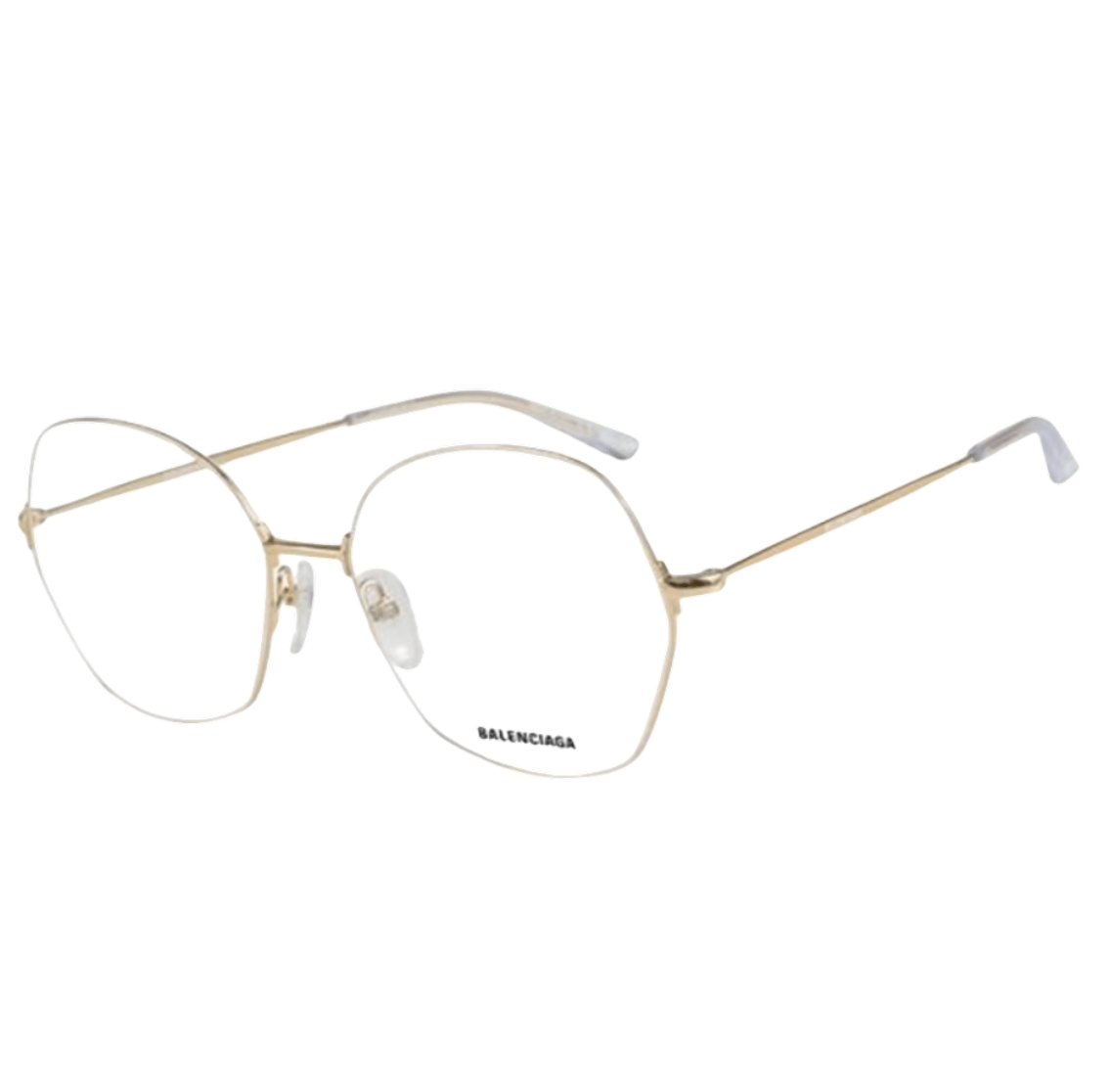 Balenciaga Oval Eyeglasses GoldBB0014O003