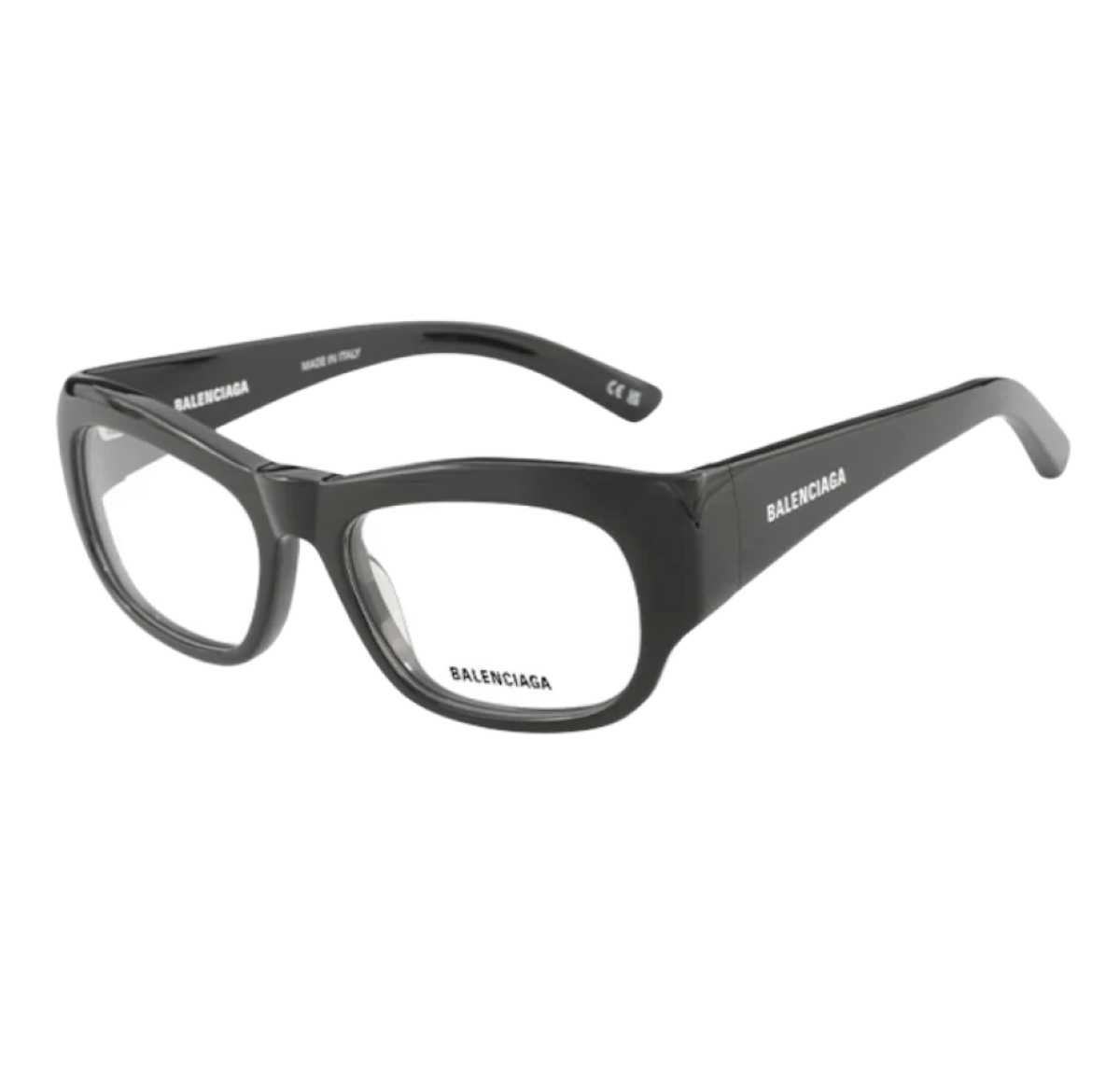 Balenciaga Square Bold Eyeglasses Black