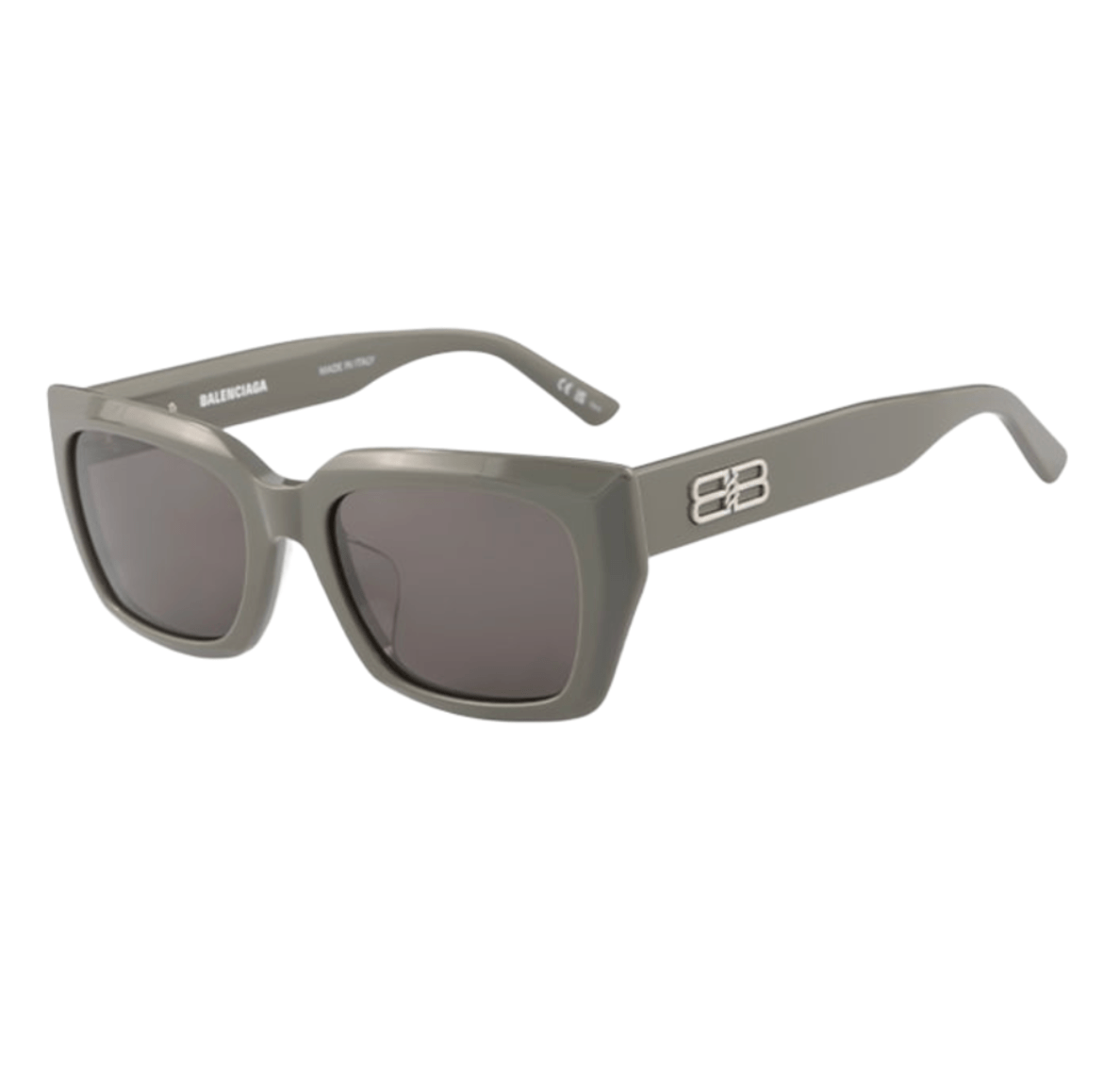 Balenciaga Geometric Sunglasses Olive Grey