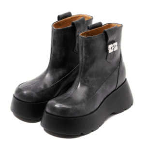 Dark Grey Kat Low Boots