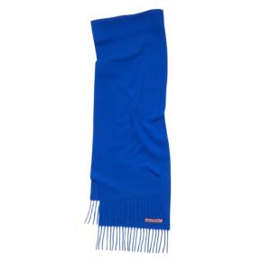 Acne Studios Skinny Fringe Wool Scarf Royal Blue