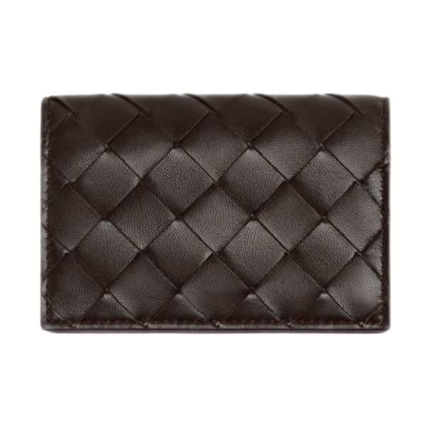 Bottega Veneta Intrecciato Business Card Case Fondant