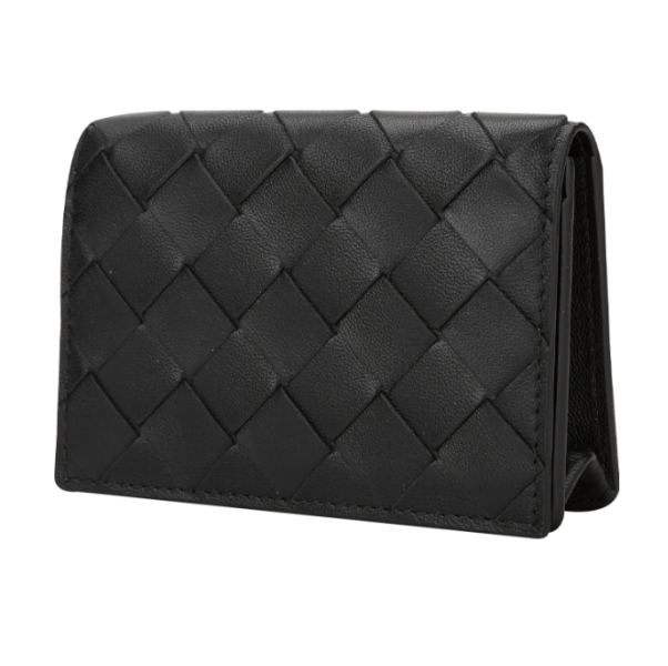 Bottega Veneta Intrecciato Business Card Case Black