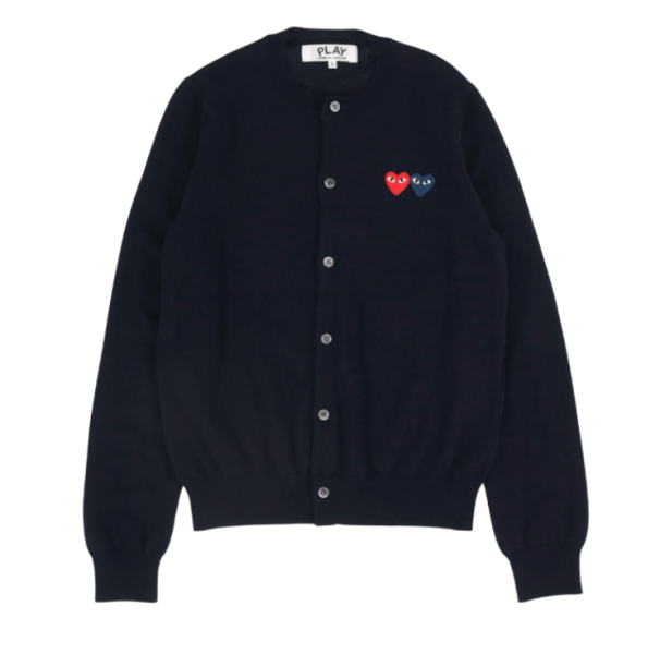 DOUBLE HEART WAPPEN CARDIGAN
