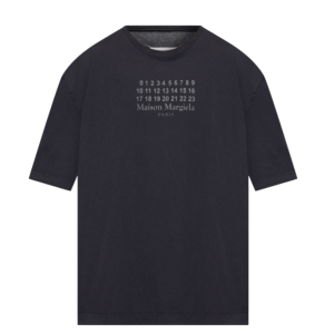 Black T-shirt with logo Maison Margiela