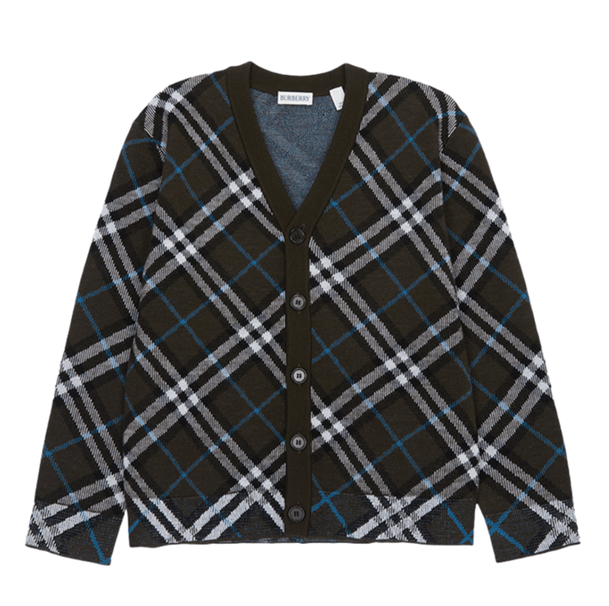 (Kids) Burberry Check Cardigan Brown