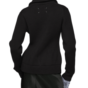 Wool zipped cardigan