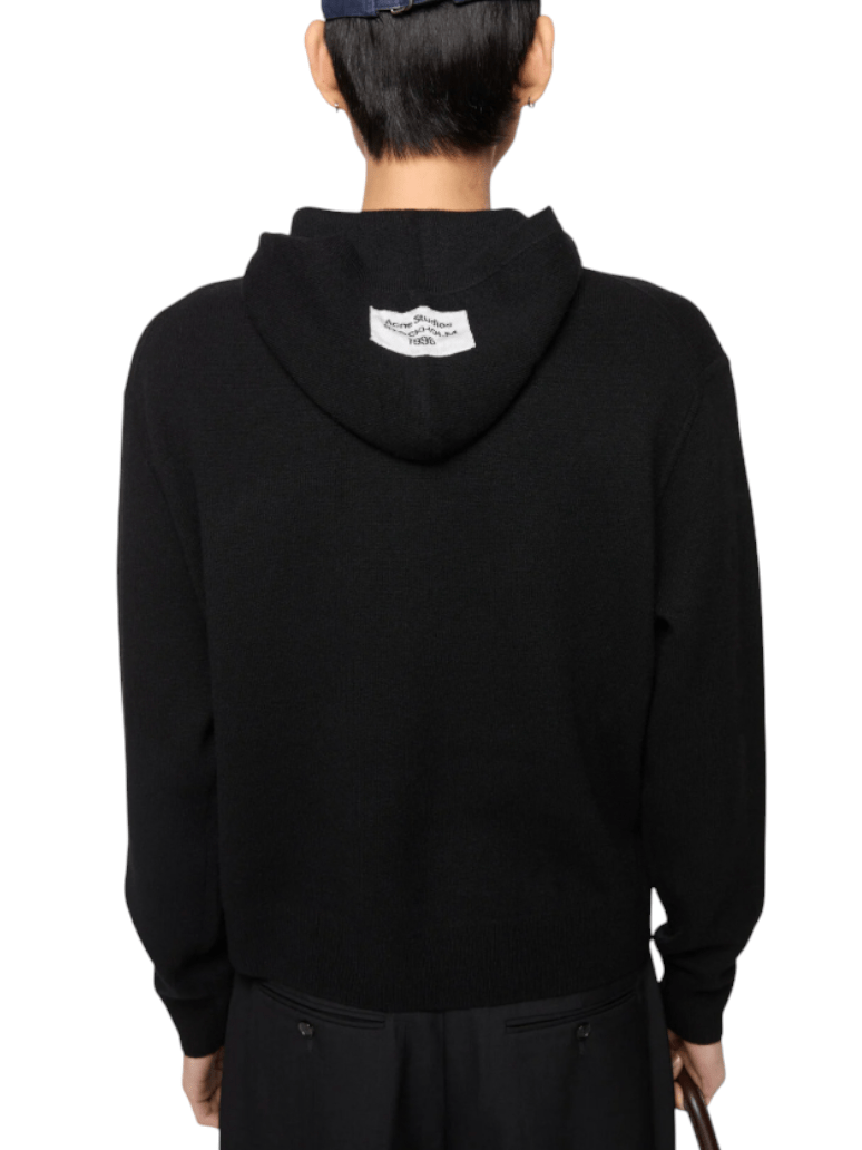 Black Cashmere hoodie sweater 