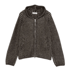 LEVEL HOOD Vanise Brown Stripe Isels Wool 