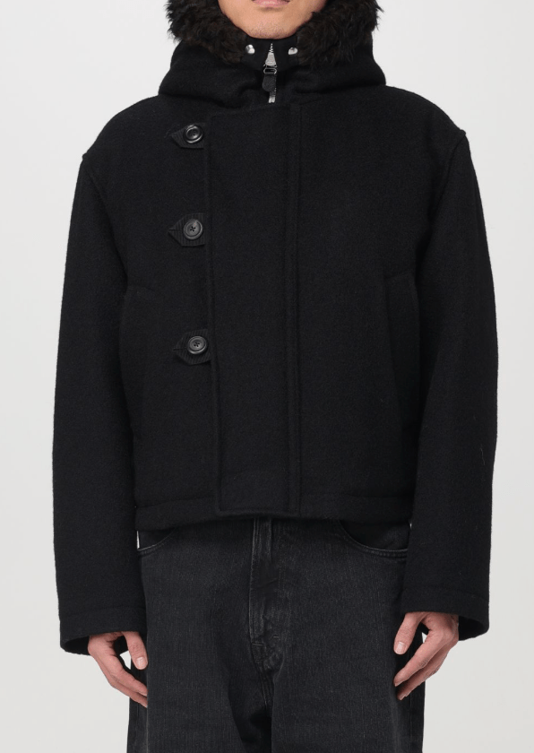 DULUTH JACKET Classic Black Stamped Wool 