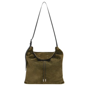 Maison Margiela Drawstring Hobo Small Khaki Black