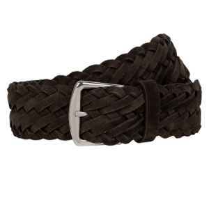 Loro Piana - 4cm Woven Suede Belt - Brown Loro Piana