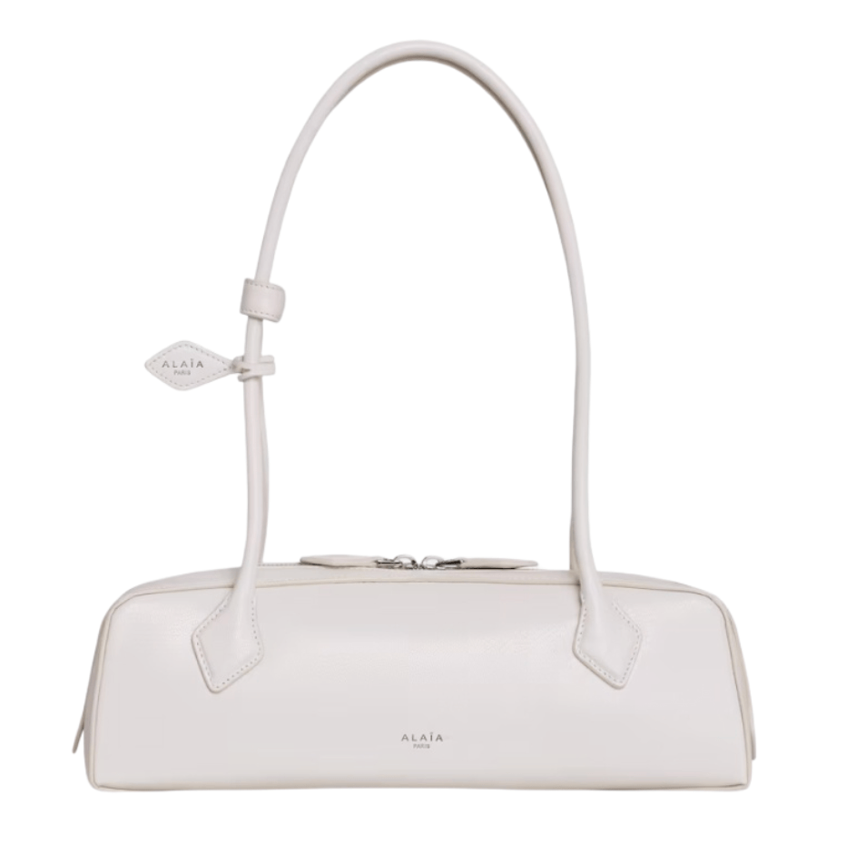 Alaia Le Teckel Medium Bag in Goatskin Ivory