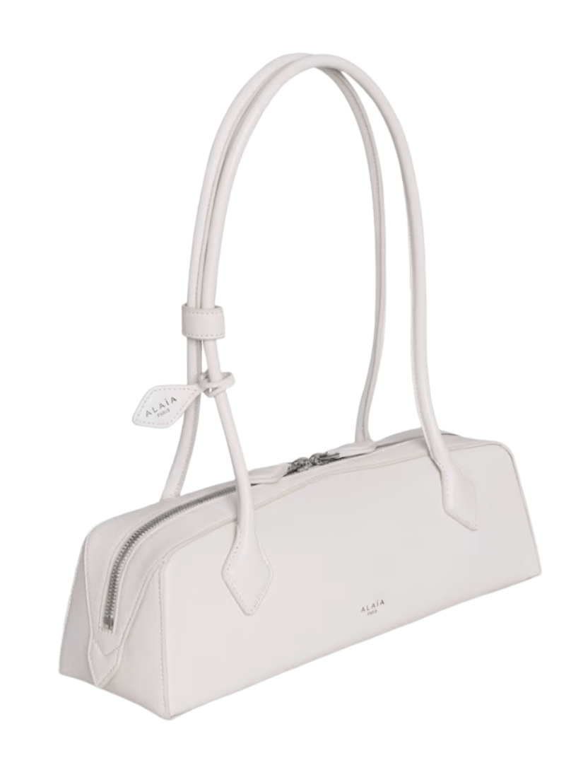 Alaia Le Teckel Medium Bag in Goatskin Ivory