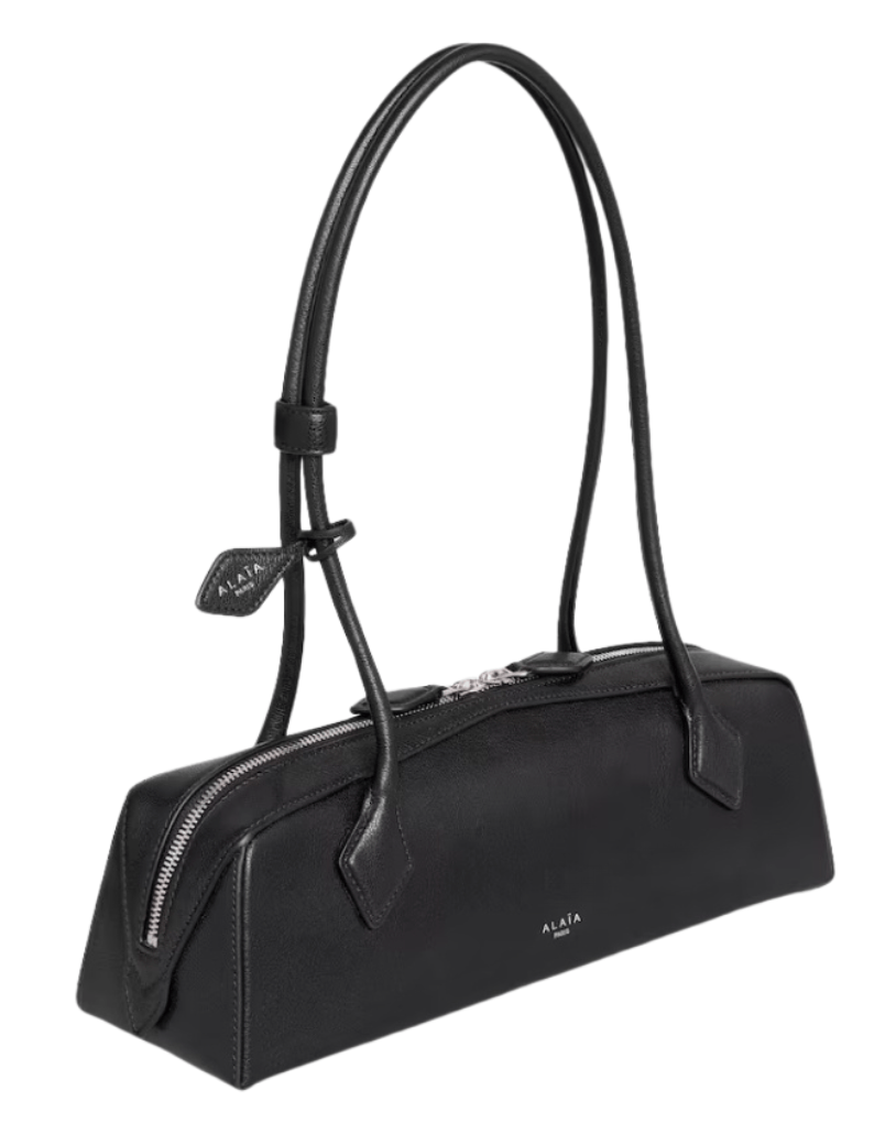 Alaia Le Teckel Medium Bag in Goatskin Black
