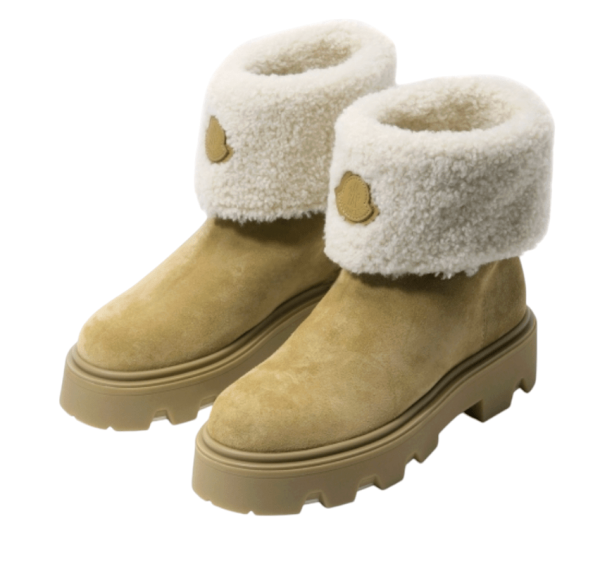 Moncler Enfant shearling-trimmed Ankle Boots 