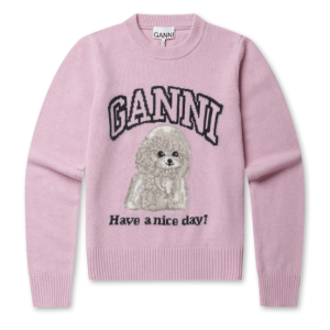 GANNI Pink Poodle Jumper 