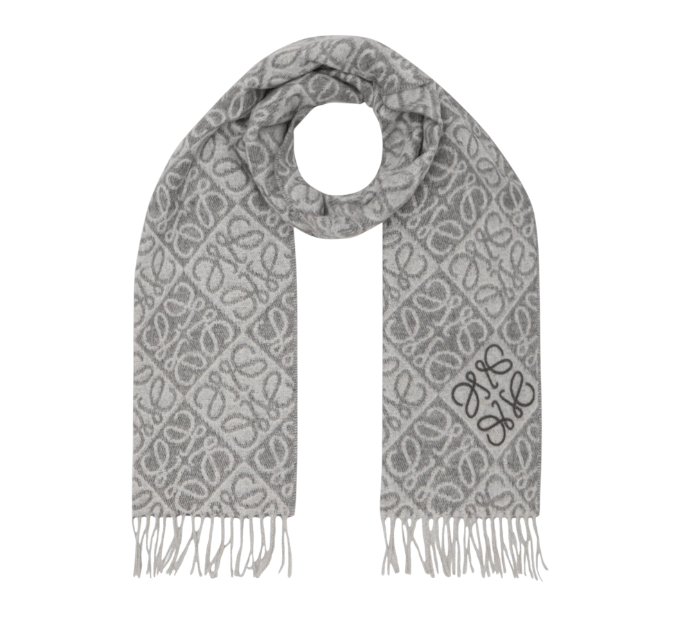 LOEWE Logo Anagram Fringed Scarf