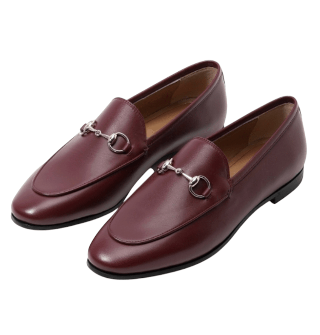 (W) Gucci Jordaan Loafer Rosso Ancora Leather