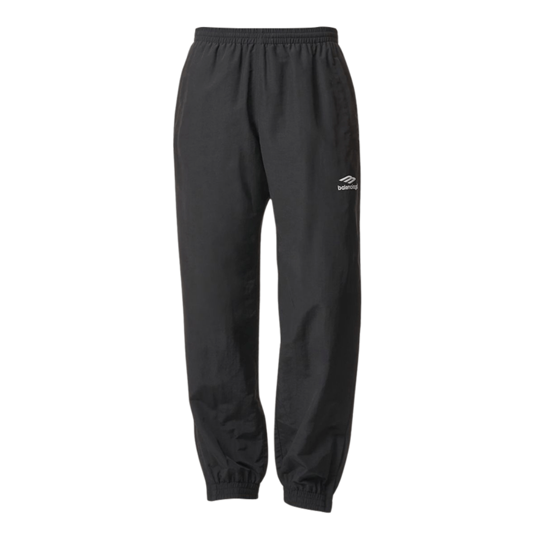 Balenciaga Logo Print Jogger Pants Black