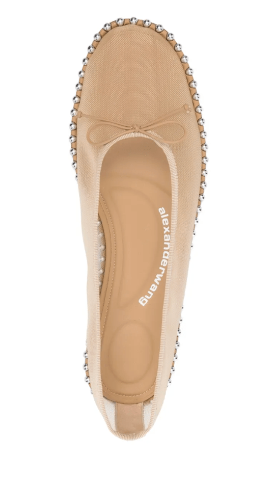 Alexander Wang Lina Ballchain Ballet Flats in Natural 