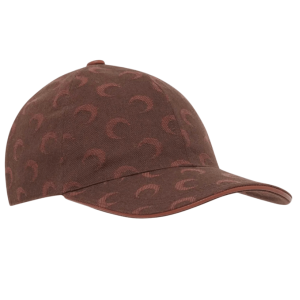  MOON JACQUARD TWILL BASEBALL CAP BR40 DEEP BROWN