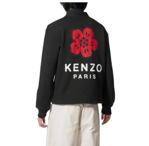 GATS Bokeh Flower Cardigan - Black 