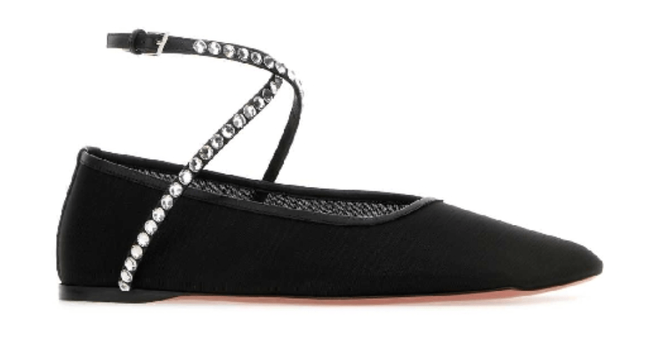 Amina Muaddi Ane Mesh Crystal