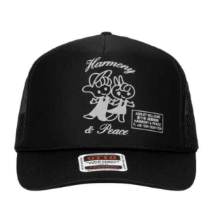 Ashley Williams – Harmony & Peace Black Trucker Cap