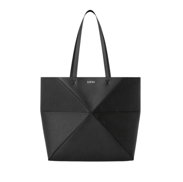 Medium horizontal Puzzle Fold tote in soft grained calfskin