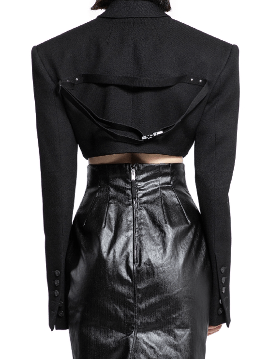 RICK OWENS WOMAN BLACK BLAZERS