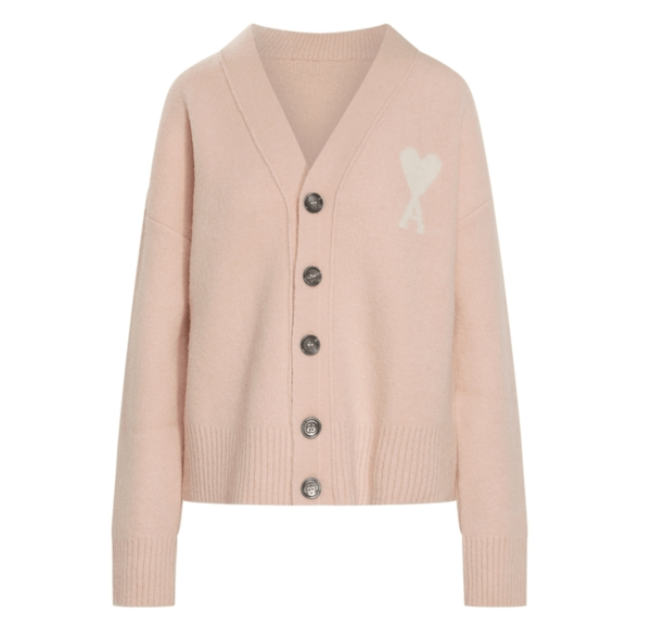 Ami De Cœur wool-blend cardigan in pink 