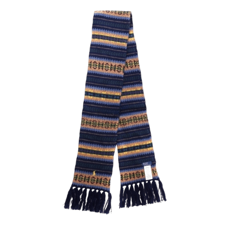 Fair Isle Wool-Blend Scarf 