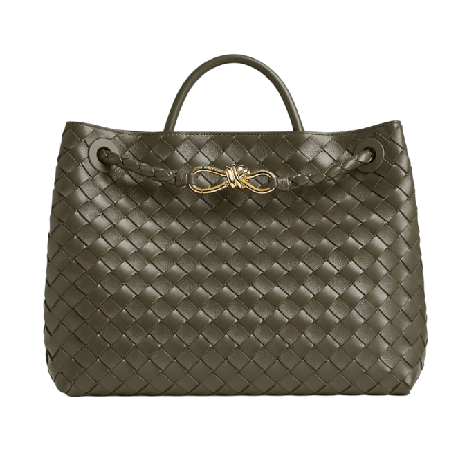 Bottega Veneta Andiamo Medium Green Tote Bag