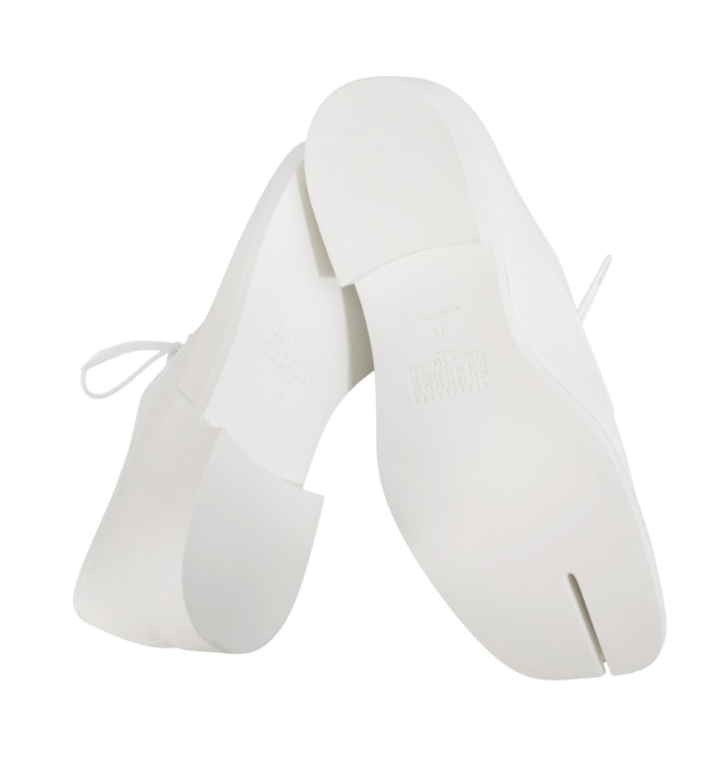 Maison Margiela Tabi White Lace-Up Shoes