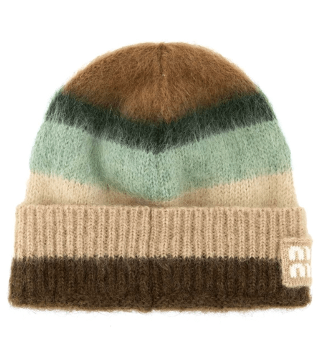 Miu Miu Embroidered Mohair Blend Beanie