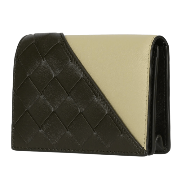 Corner Bicolor Business Card Case – Sand Brown