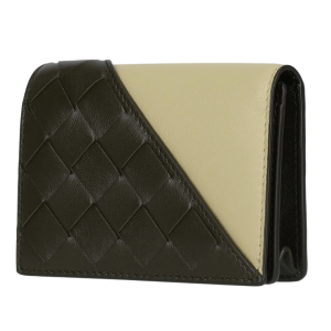 Corner Bicolor Business Card Case – Sand Brown