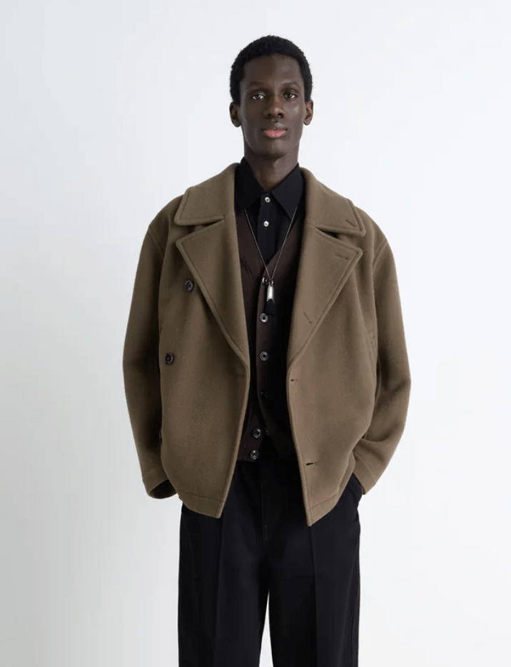  Boxy Peacoat - Dark Squirrel