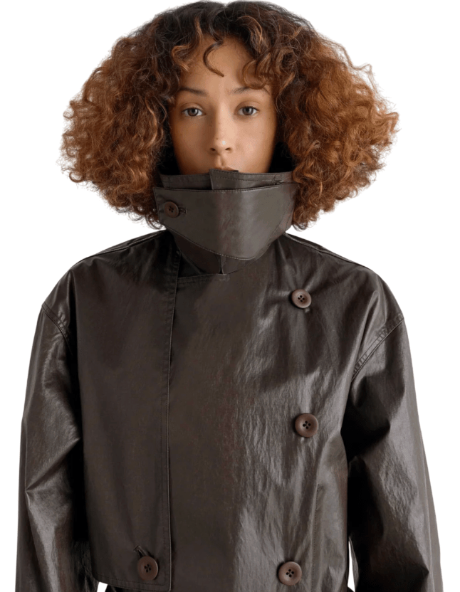 Trench Coat - Dark Cherry