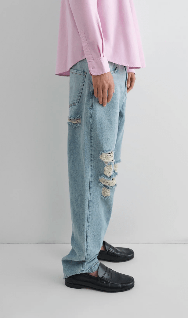 CHARLIE ROTOS TROUSERS WASHEDBLUE
