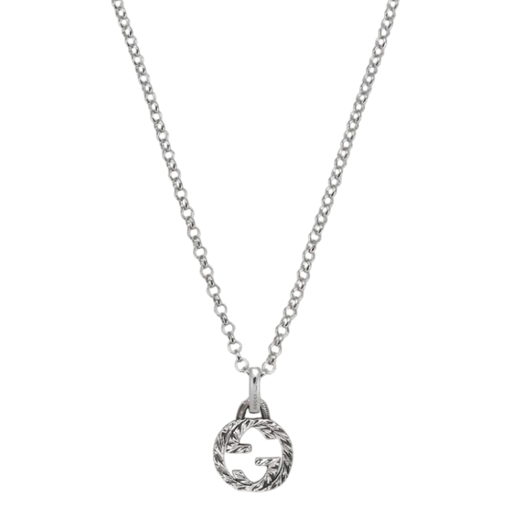 925 Sterling Silver Interlocking G Pendant Necklace