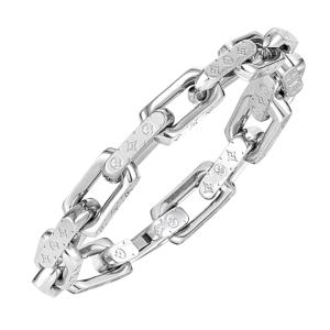 Louis Vuitton Monogram Chain Bracelet Silver